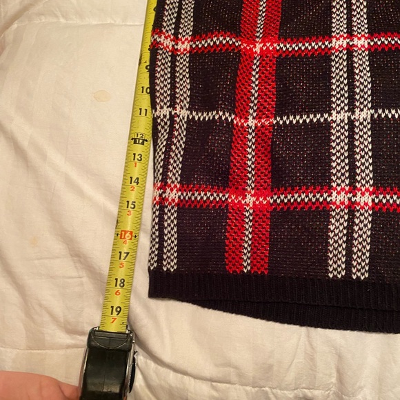 Almost famous two-piece skirt and sweater set extra large argyle print - Picture 5 of 9